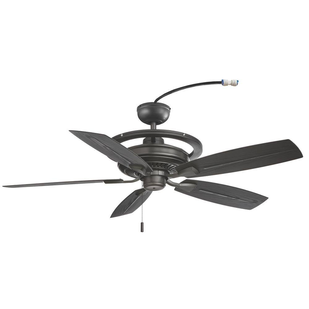 52 In. Misting Fan Outdoor Only Natural Iron Ceiling Fan