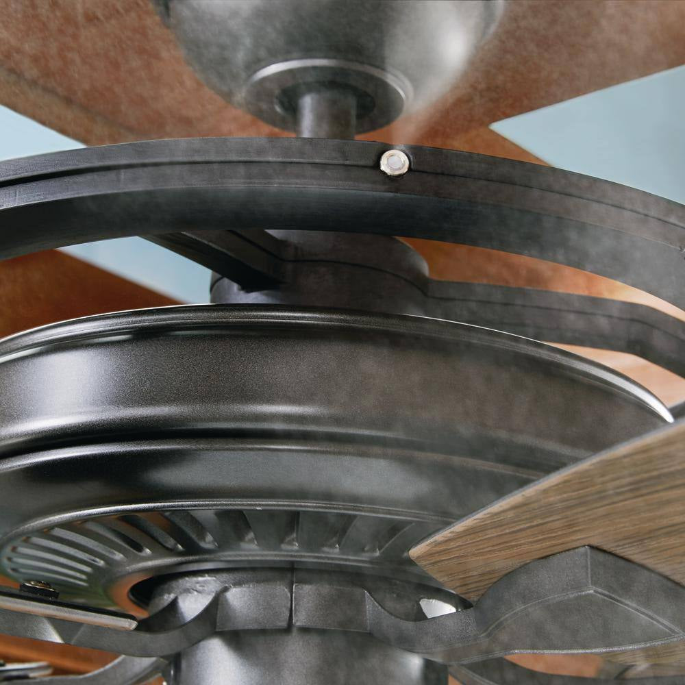 52 In. Misting Fan Outdoor Only Natural Iron Ceiling Fan