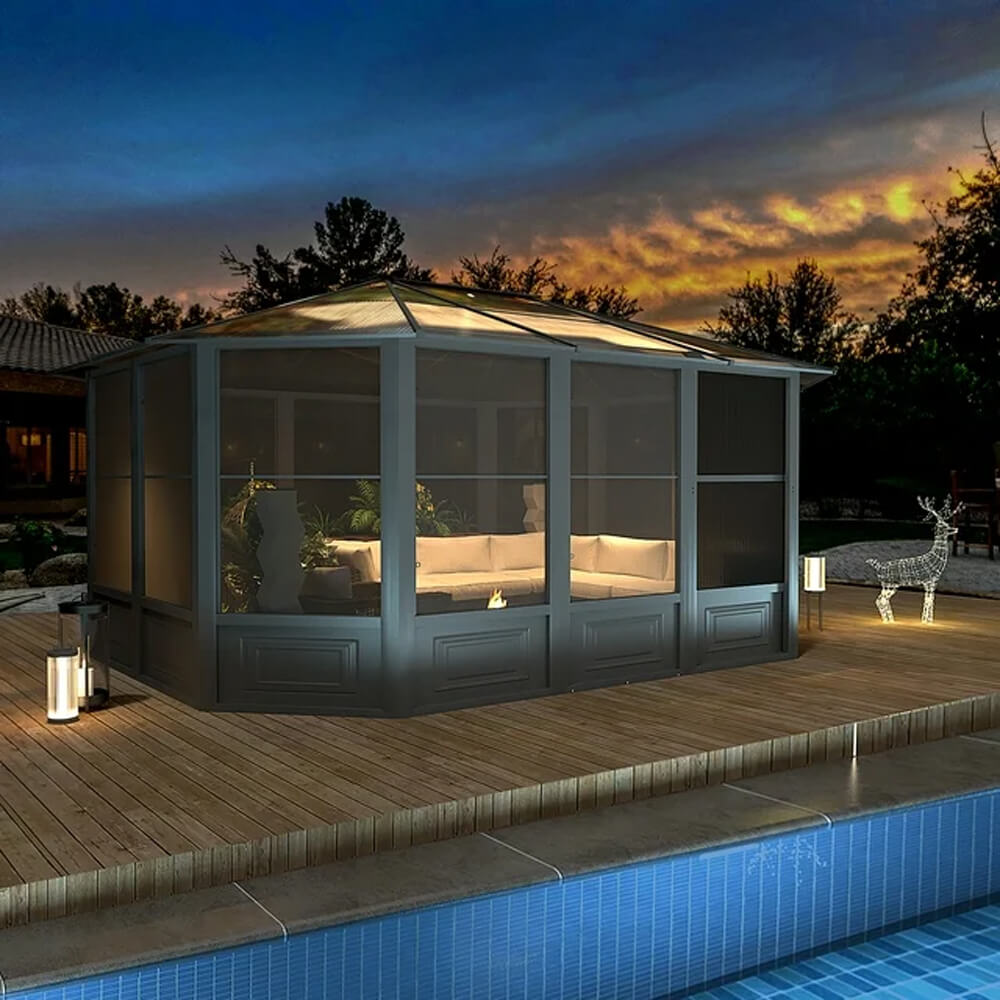 [12x15FT] Alora Extra Large Premium Outdoor All-Season Polycarbonate H