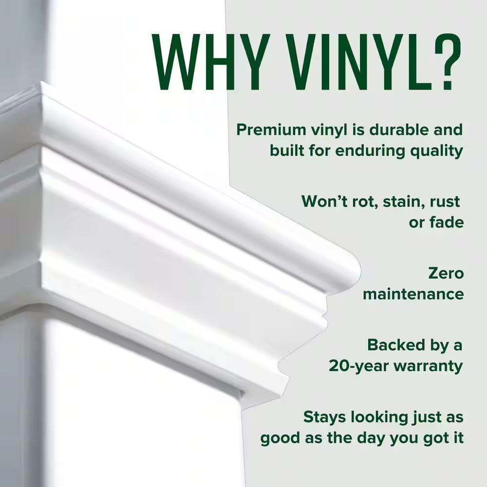 144"L X 144"W X 104"H Vinyl Camelot Louvered Pergola, White, VA42070