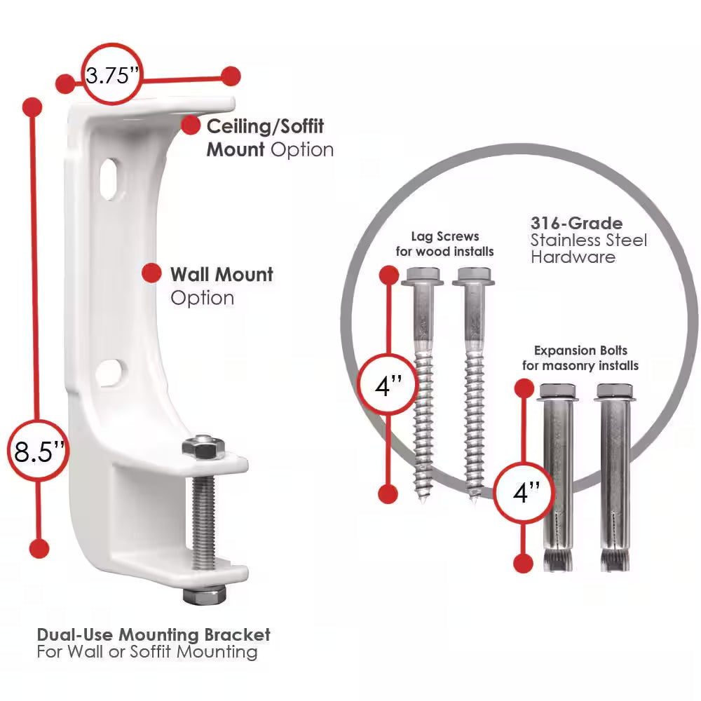 10 Ft. Luxury Series Semi-Cassette Electric W/ Remote Retractable Patio Awning, Yellow Gray Stripes (8 Ft. Projection)