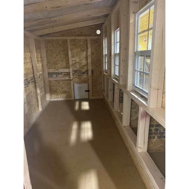 Blue Wood Chicken Coop