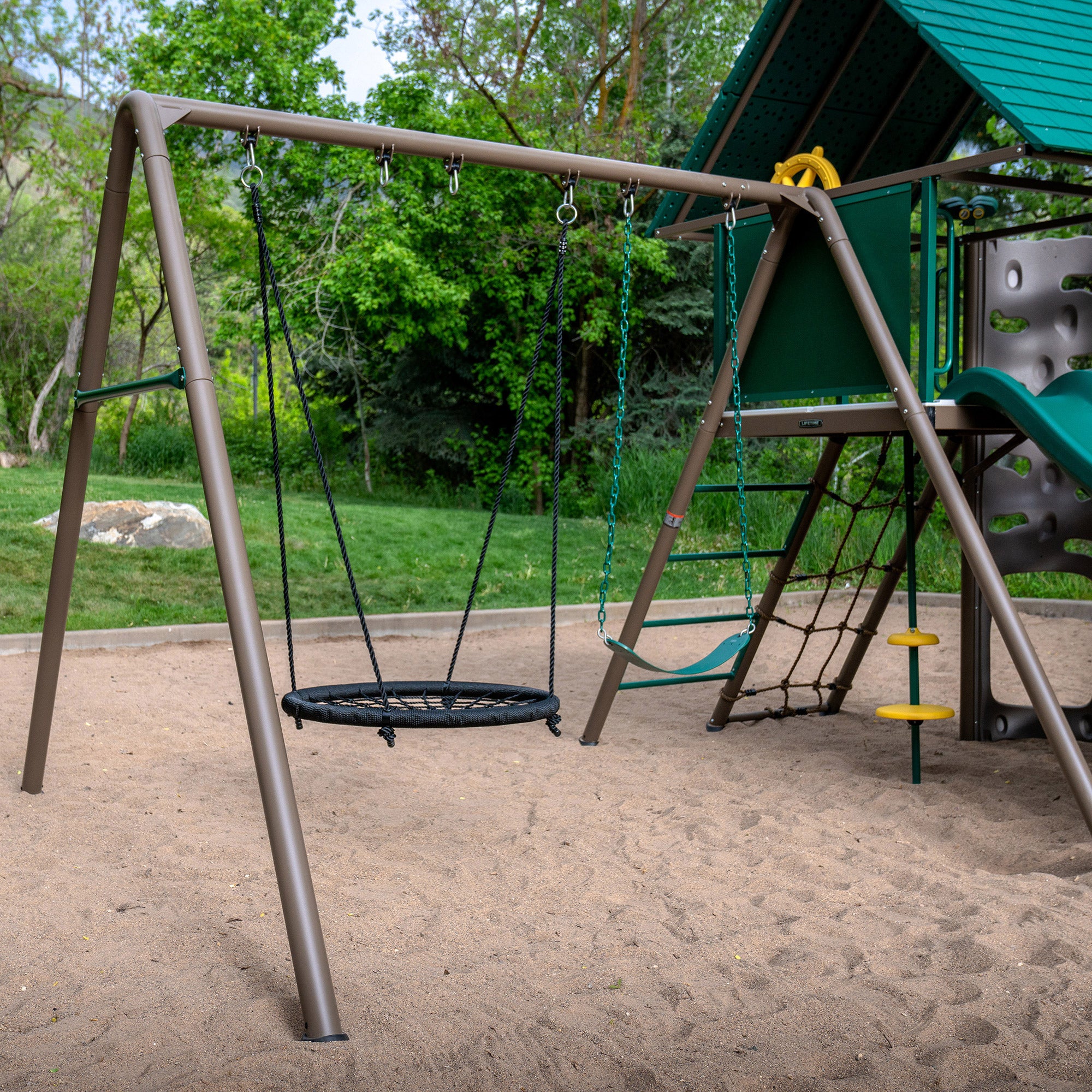 Lifetime Lookout Double Slide Swing Set - Do It Yourself