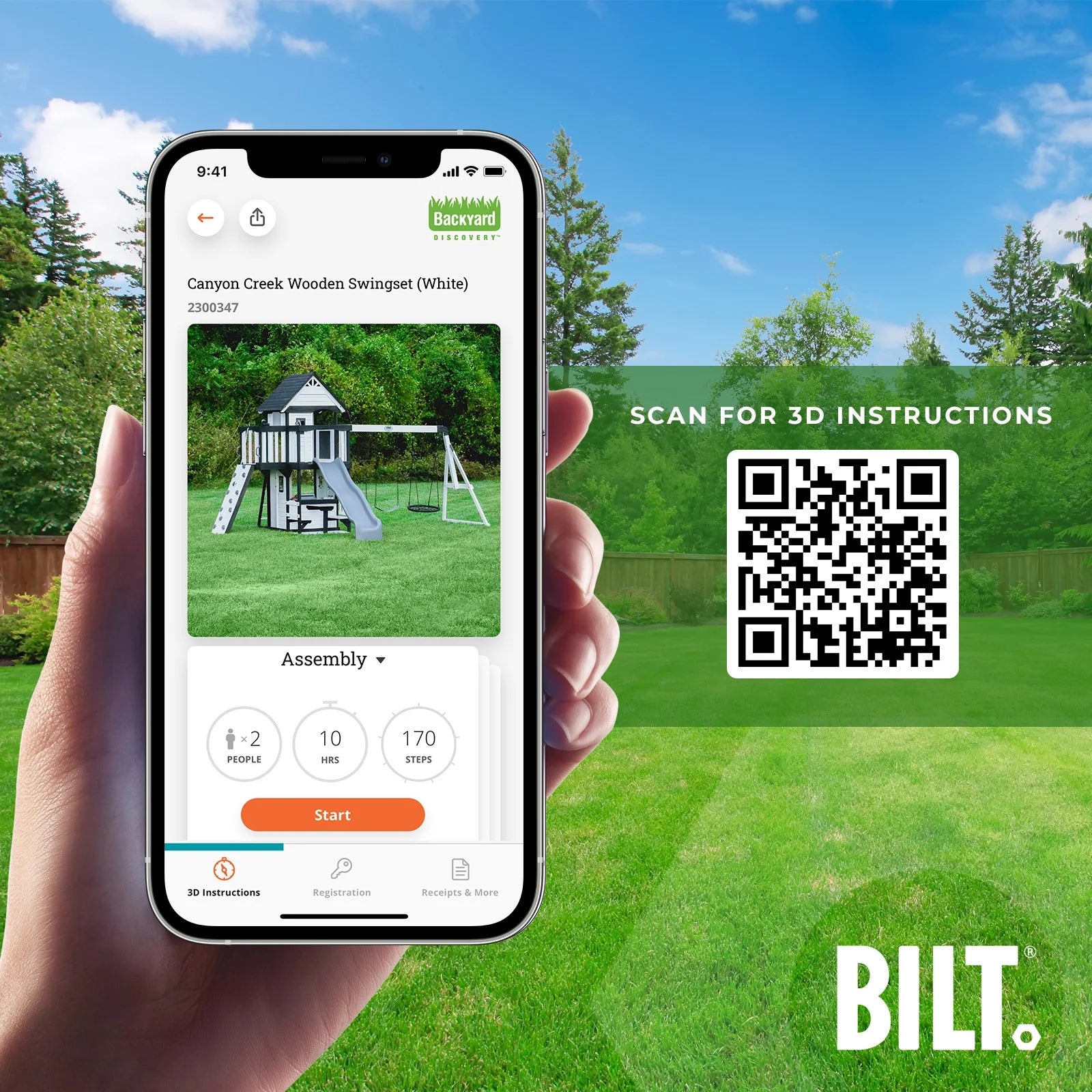 Canyon Creek White Cedar Wood Swing Set, Slide, Clubhouse, Rock Wall