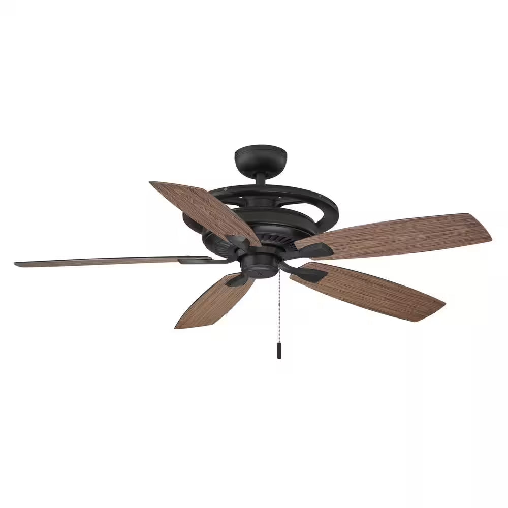 52 In. Misting Fan Outdoor Only Natural Iron Ceiling Fan