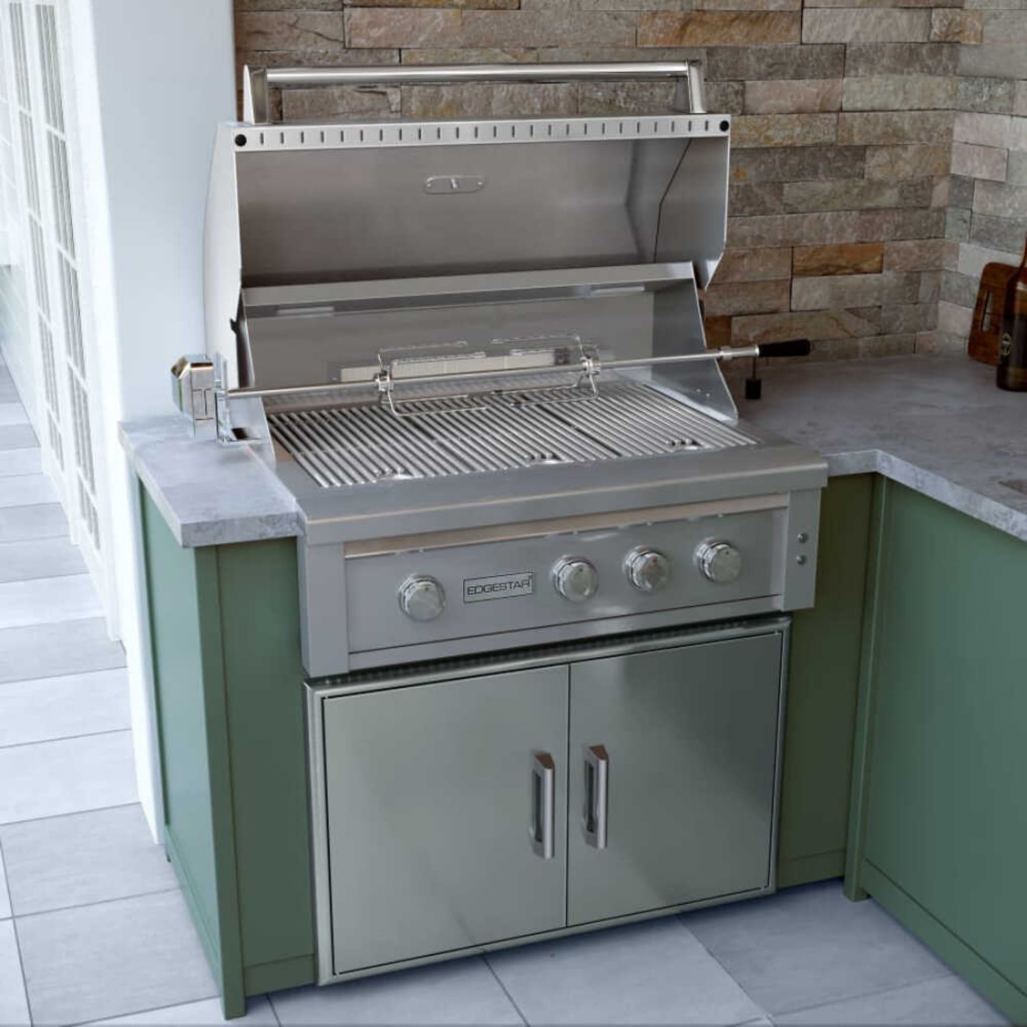 Edgestar 89K BTU 42-Inch Built-In Grill With Insulated Jacket And Double Access Doors Insulated Jacket (SAK94627)