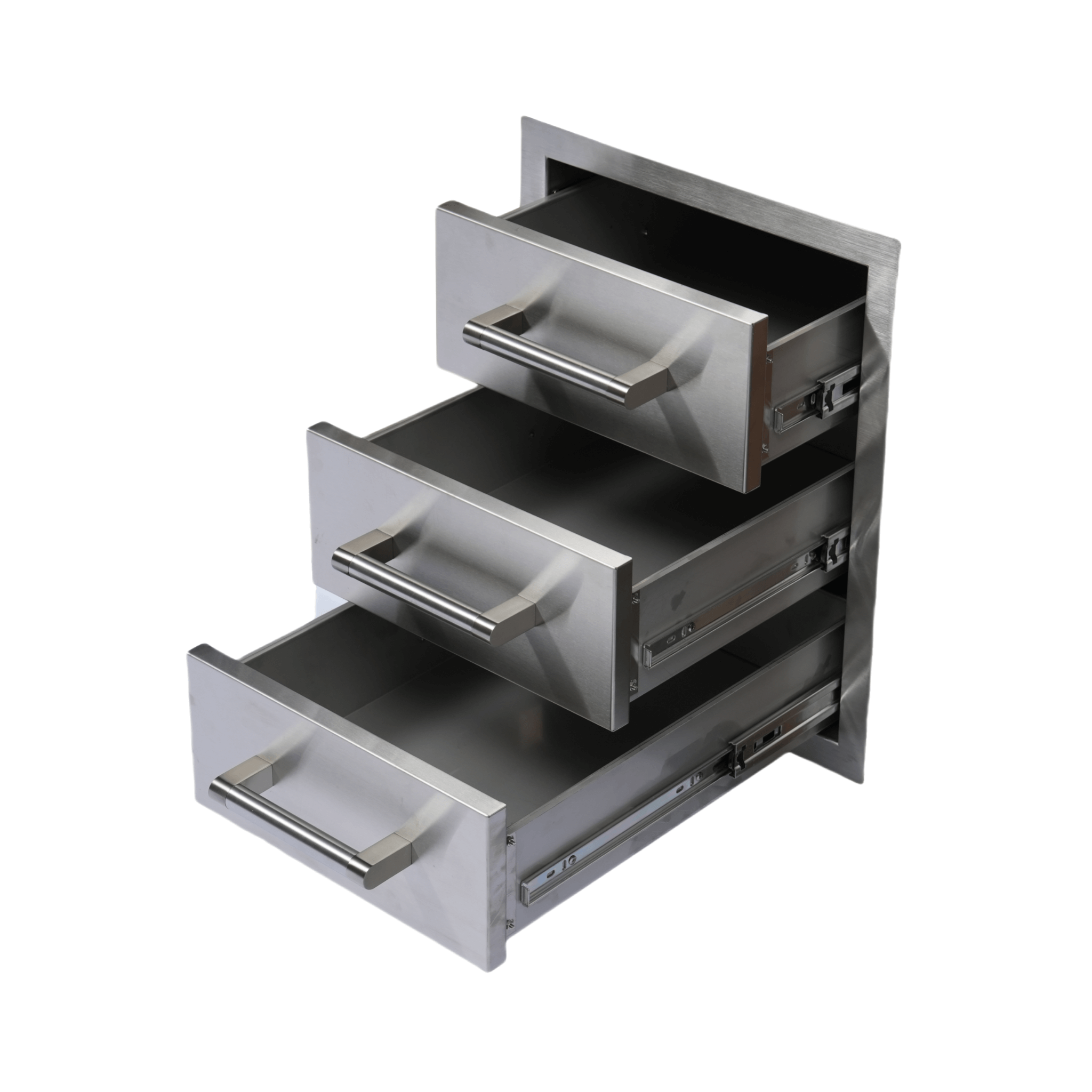 Premium Outdoor Kitchen With 32-Inch 60K BTU Built-In Stainless Steel LPG Gas Grill, Door And Drawer Combo And Stainless Steel Ice Box (SAK98661)